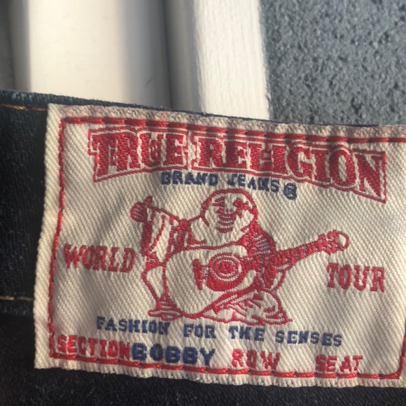 True Religion Dark Blue Denim Jeans - Picture 4 of 5